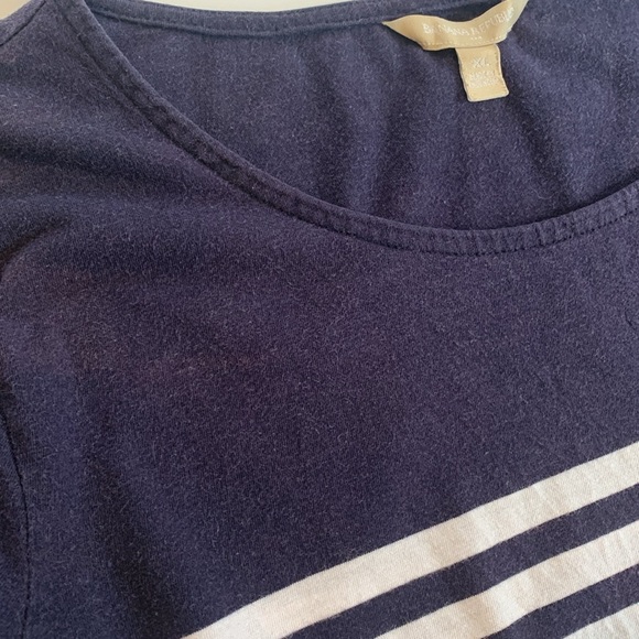 Banana Republic Blue and White Striped 3/4 Sleeve Tunic Top Women’s XL - Picture 6 of 8